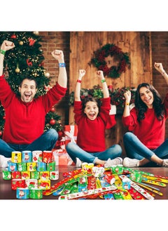Max Fun 48Pcs Christmas Slap Bracelets Party Favors Toys For Kids Xmas Party Favors Christmas Stocking Stuffers (Christmas)  - Image 5
