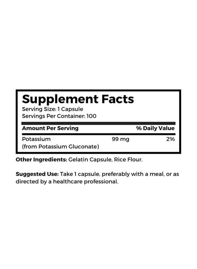 Dr Clark Store Potassium, Bone & Muscle Support Supplement, 108mg, 100 Gelatin Capsules - Image 2
