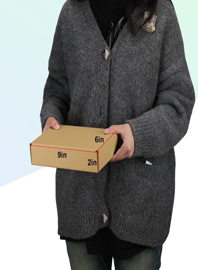 MEBRUDY 9x6x2 Inches Shipping Boxes Pack of 40, Small Corrugated Cardboard Box for Mailing Mailer Packing, Brown - Image 3