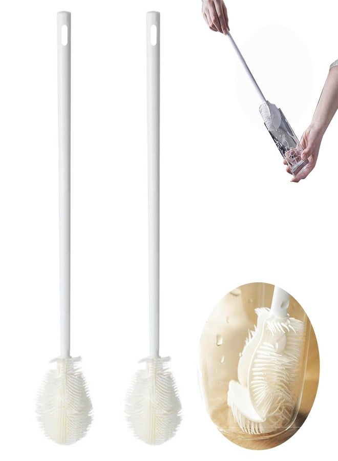 SGAF Plastic Bottle Cleaning Brush Set with Long Handle and Soft Bristles Reusable Cleaning Brushes for Bottles, Jars, Glassware, Cups & Kitchen Utensils Easy Reach & Gentle Scrubbing - Image 1