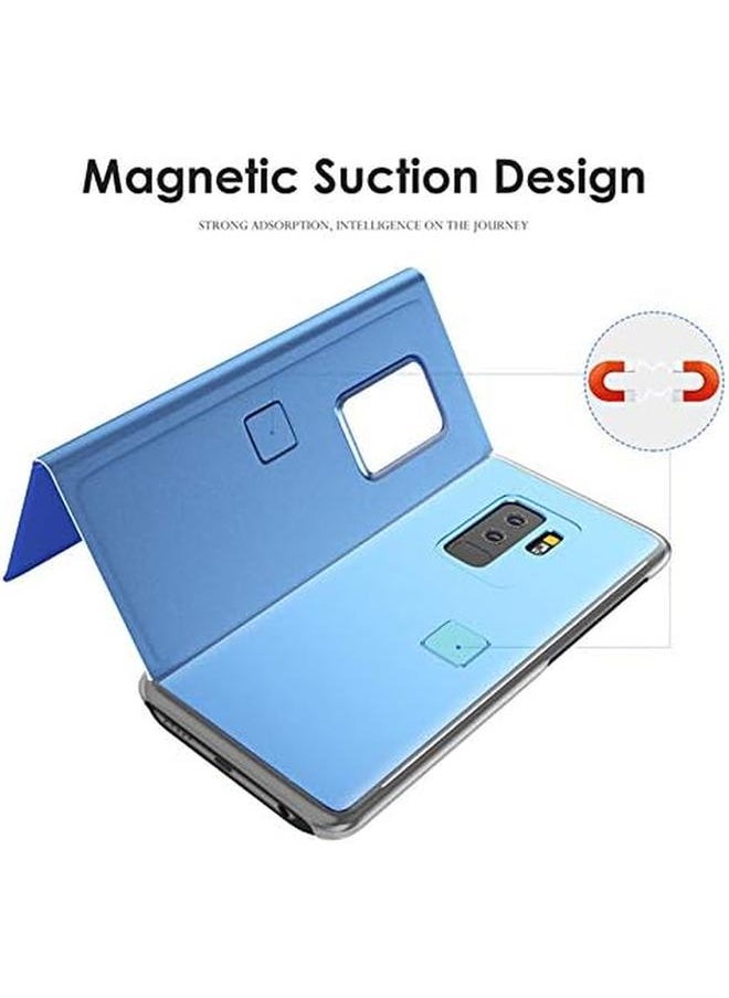 Generic - Mirror Flip Smart Case For Samsung Galaxy S9 Plus Clear View Stand Back Cover Electroplated Pu Shockproof Phone Shell Auto Sleep Yent - Image 1