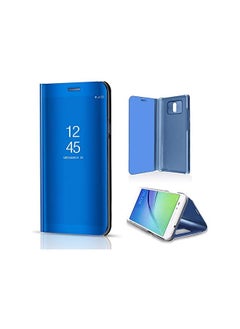 Mirror Flip Smart Case For Samsung Galaxy S9 Plus Clear View Stand Back Cover Electroplated Pu Shockproof Phone Shell Auto Sleep Yent