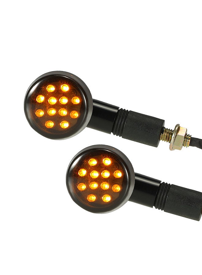 Generic One Pair of Motorcycle LED Turn Signal Light for Cafe Racer Custom Universal  - Image 2