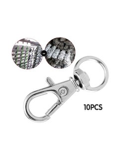 Oubaka 20Pcs Swivel Snap Hook Set,Stainless Steel Swivel Snap Hooks With Durable Metal Split Key Rings Jewelry Velvet Pouches For Diy Craft,Pet Chains,Dog Tie-Out Cable, Split Ring,Bird Feeders And More  - Image 3