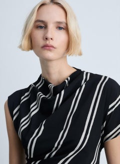 MANGO Striped Print Midi Dress  - Image 3