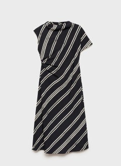 MANGO Striped Print Midi Dress  - Image 5