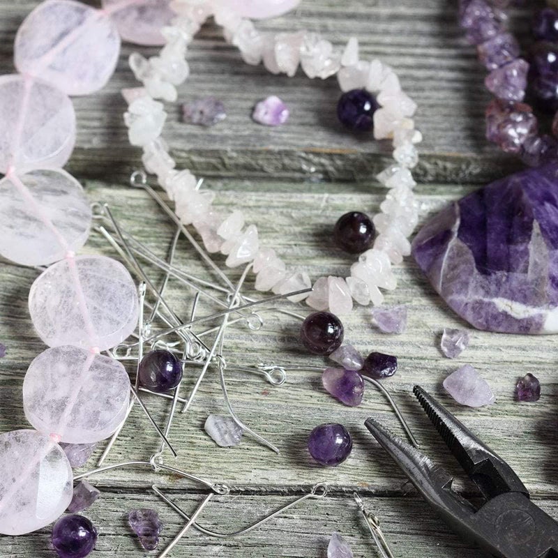 Bright Creations لوازم صنع المجوهرات دبابيس العين - 20 قياس، فضة مطلية بالبلاتين، 1200 قطعة، 8 أطوال (0.63-1.97 بوصة) - صنع المجوهرات بنفسك وصنع الأقراط مع نهاية حلقة لروابط العنق - Image 3