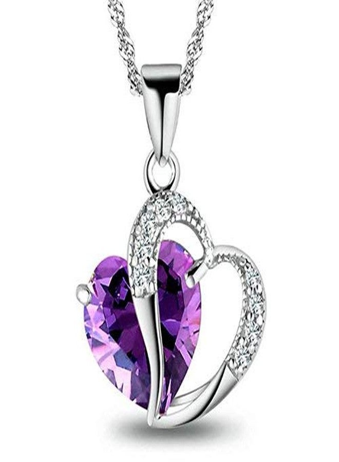ELOISH Sterling Silver Plated Heart Pendant - Image 1