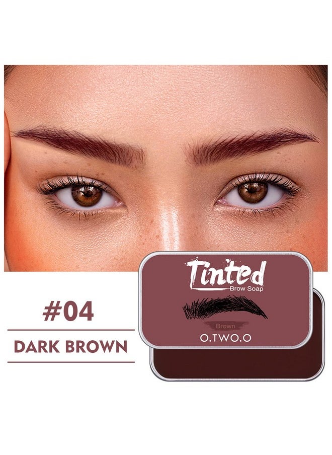 Tinted Eyebrow Soap Kit, Brow Styling Soap Long Lasting Hold Eyebrow Soap Wax Long Lasting Waterproof Clear Brow Gel For Eyebrow Makeup Soap Brows Kit Dark Brown