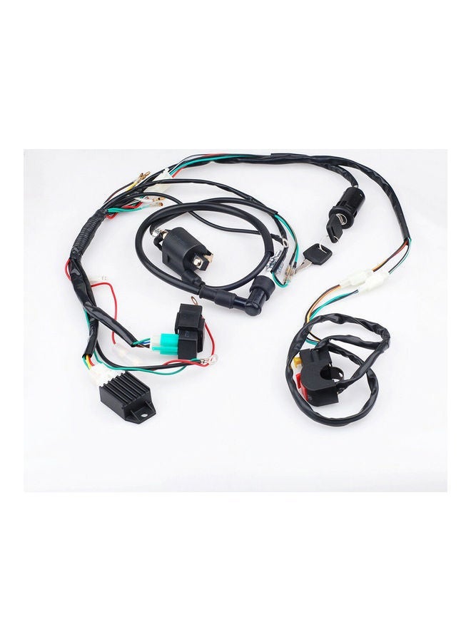 NIBEMINENT For 50 70 90 110CC ATV Quad Gokart Full Electrics Wire Harness Coil CDI Wiring Set - Image 4