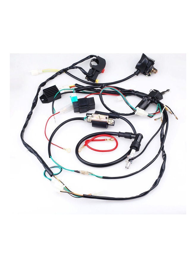 NIBEMINENT For 50 70 90 110CC ATV Quad Gokart Full Electrics Wire Harness Coil CDI Wiring Set - Image 5