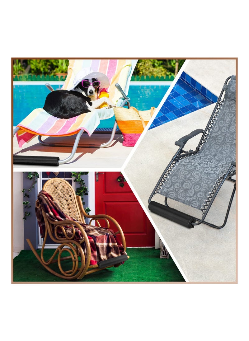SYOSI - 3 Pcs Zero Gravity Chair Cushion for Foot Rest Universal Folding Recliners Accessories Footrest Padding for Patio Lawn Outdoor Camping Tall User (Size: 7 x 7 x7 cm/ 14.6 x 2.8 x 2.8 in) - Image 1