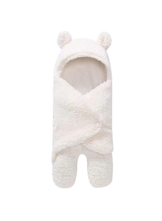 Brandonn 3 In 1 Fleece Baby Blanket Safety Sleeping Bag White - Image 3