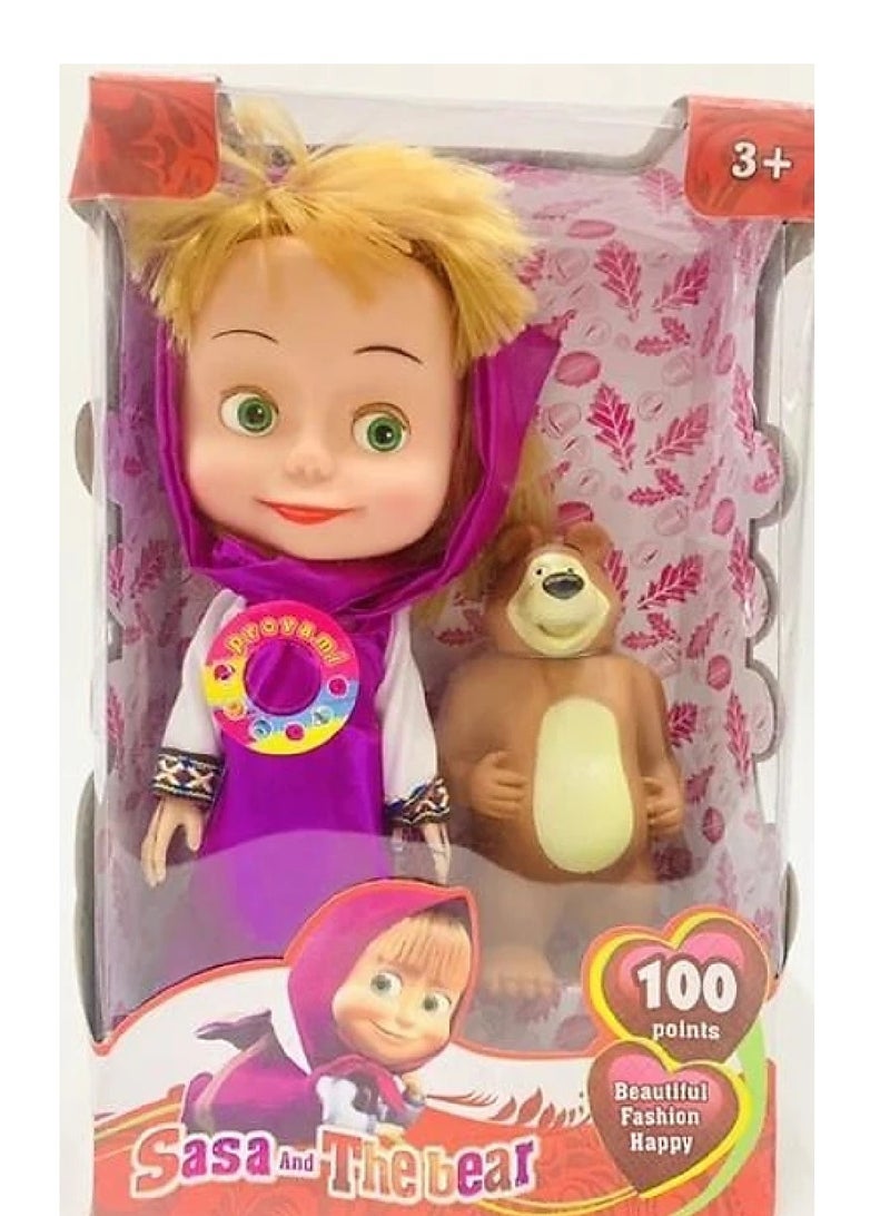 دمية ماشا مع الدب - ماشا والدب لعبة البنات المحببة - Image 2