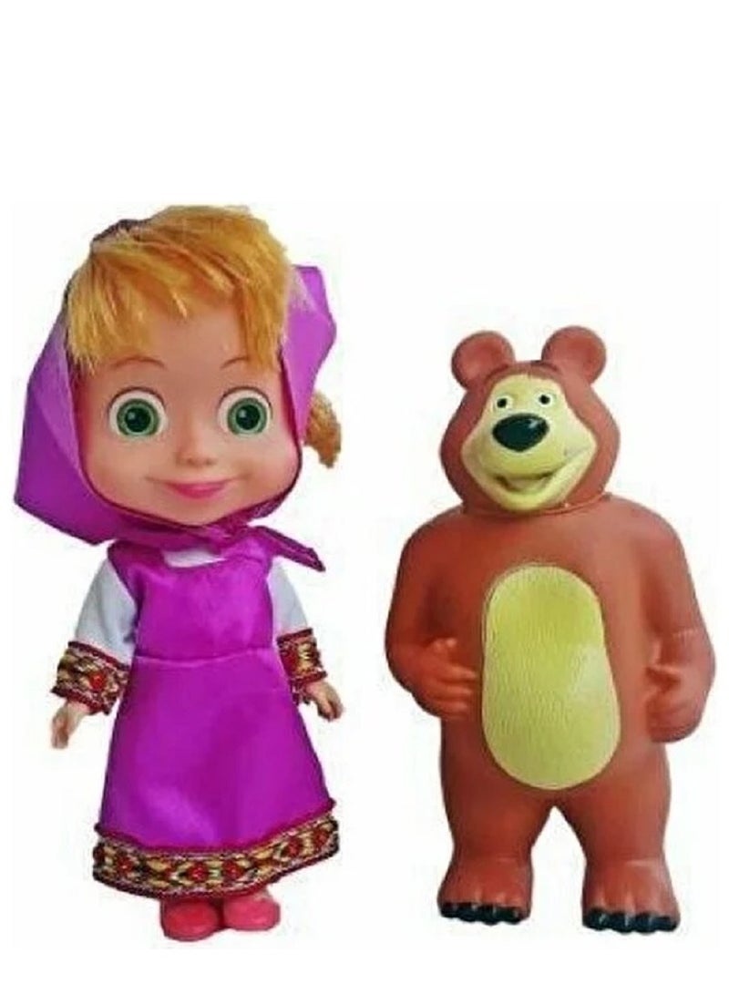 دمية ماشا مع الدب - ماشا والدب لعبة البنات المحببة - Image 1