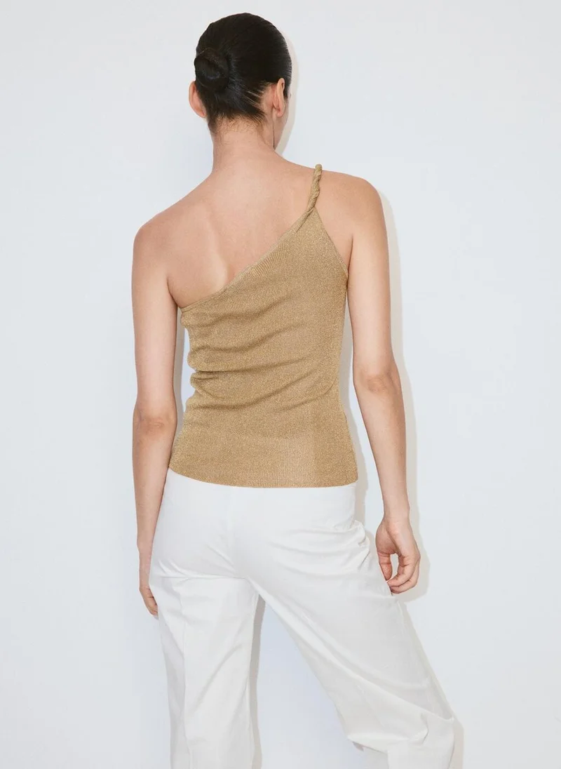 MANGO Knit Asymmetric Top