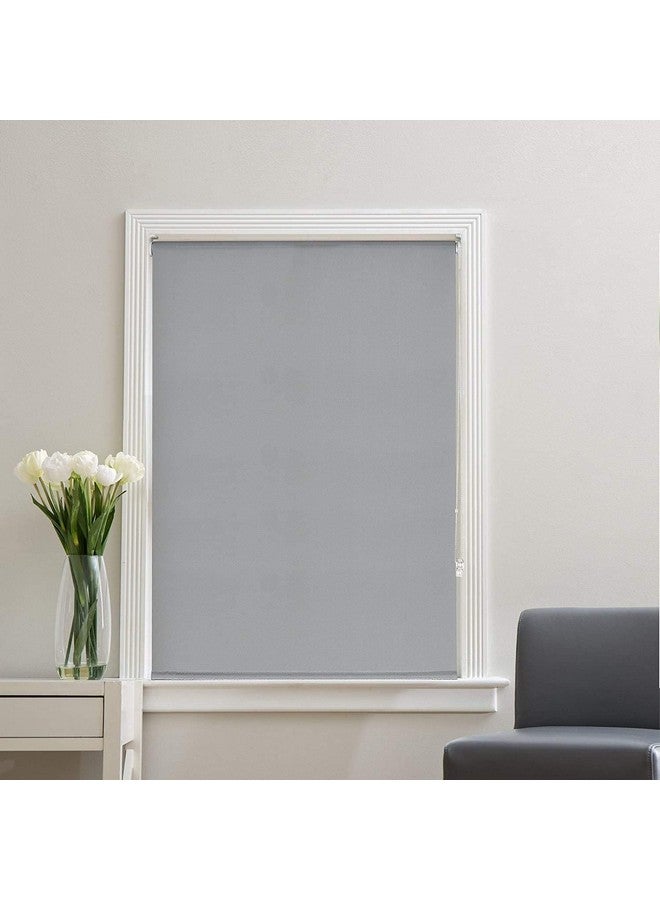 Deco Window 100% Blackout Roller Blinds for Windows (48 Inch W X 84 Inch H, Mineral Gray) Sun, UV Protection & Glare Resistant for Home & Office - Image 1