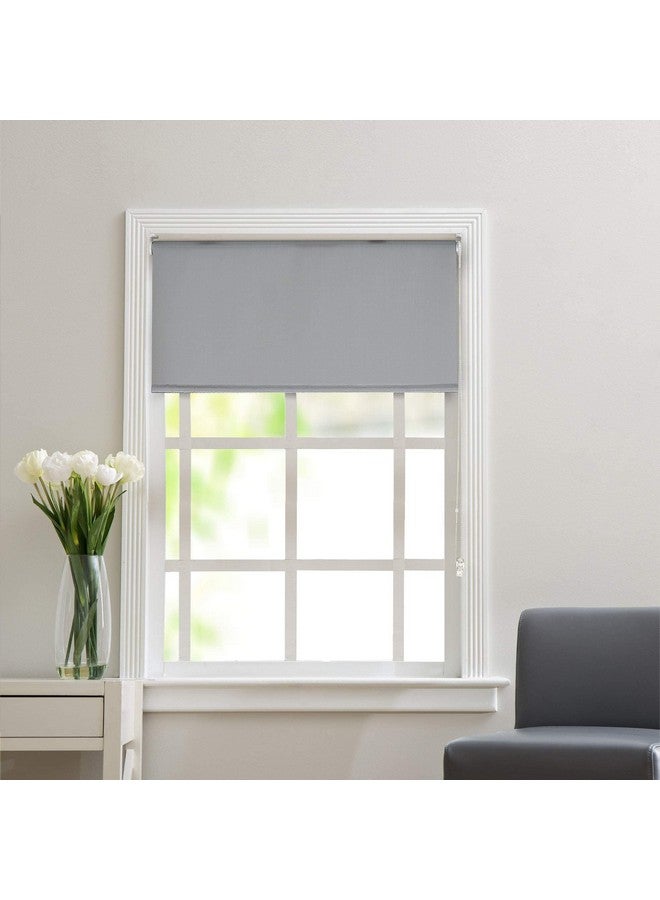 Deco Window 100% Blackout Roller Blinds for Windows (48 Inch W X 84 Inch H, Mineral Gray) Sun, UV Protection & Glare Resistant for Home & Office - Image 2