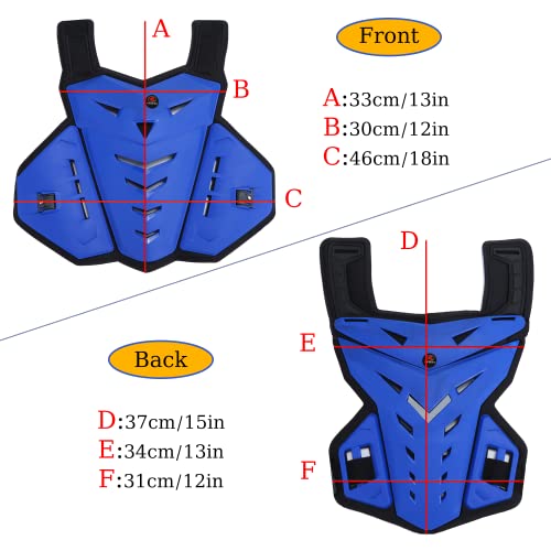 RIDBIKER Motorcycle Body Armor Vest Dirt Bike Gear, Chest Protector Motocross Gear Motorcycle Chest Back Protector for Men Mountain Bike Protective Gear MTB Racing Off-Road - Image 2