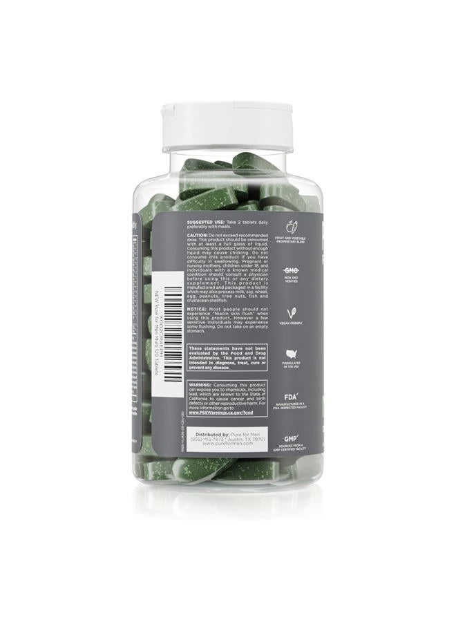 PURE FOR MEN فيتامينات متعددة للبقاء جاهزًا | مجموعة البقاء جاهزًا من 'س (120 كبسولة) - Image 3