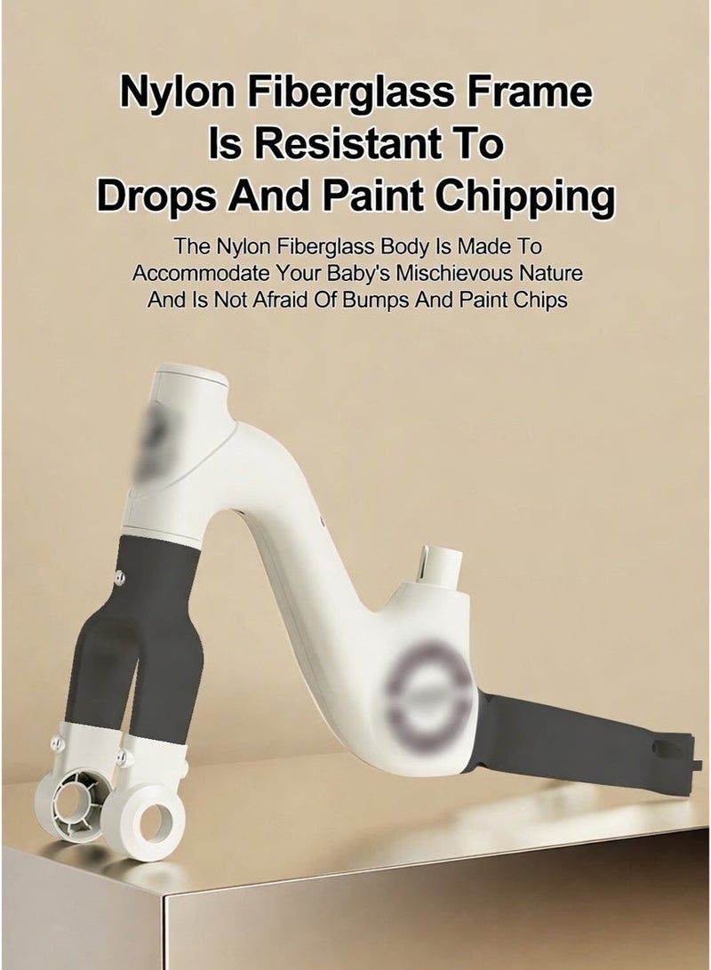 ما بيبي دراجة ثلاثية العجلات للأطفال 2 في 1 مزودة بأضواء وموسيقى، مناسبة للأولاد والبنات من عمر 1 إلى 6 سنوات، سكوتر للأطفال/سيارة توازن، دراجة بدون دواسات، متعددة الوظائف، دراجة توازن يدوية ثلاثية العجلات - Image 4