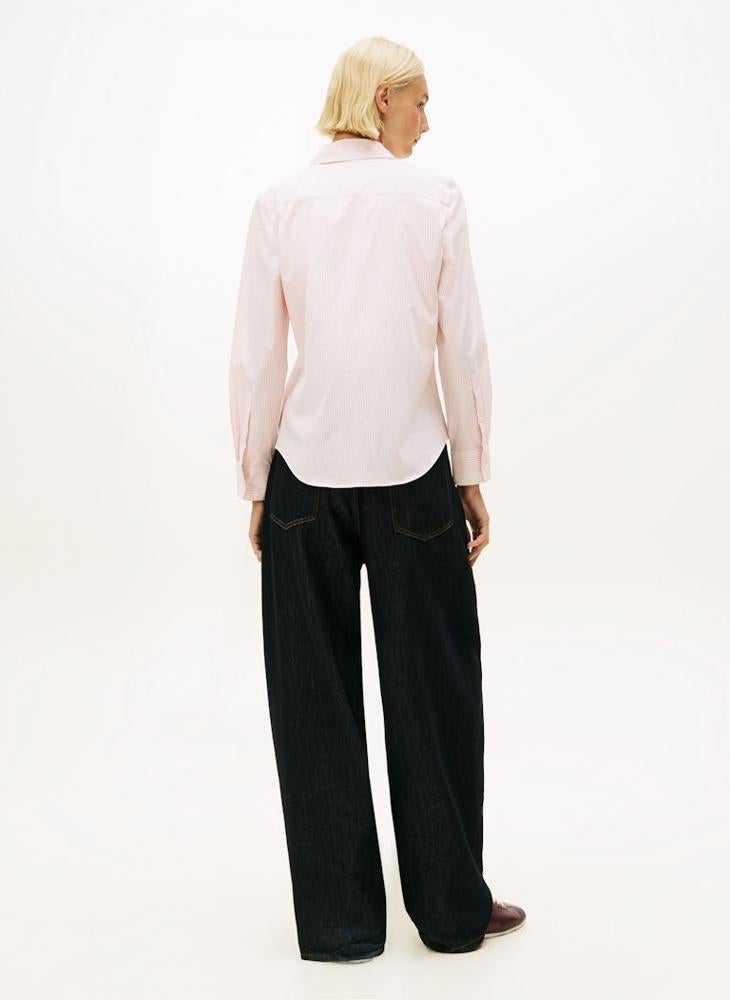 TOMMY HILFIGER Logo Long Sleeve Regular Fit Shirt - Image 2