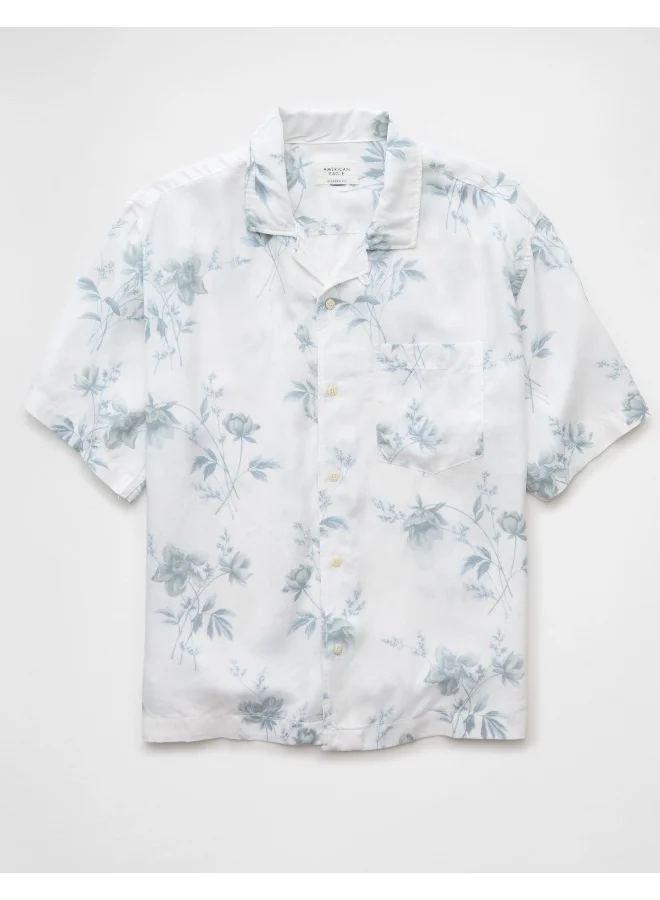 امريكان ايجل AE Poolside Floral Button-Up Shirt