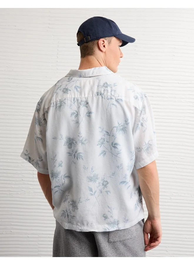 American Eagle AE Poolside Floral Button-Up Shirt