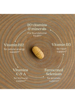 New Chapter Men'S Multivitamin, Every Man'S One Daily 40+, Fermented With Probiotics + Saw Palmetto + B Vitamins + Vitamin D3 + Organic Non-Gmo Ingredients - 96 Ct (Packaging May Vary)  - Image 3