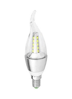 10 Piece LED Candle Angular Bulb White