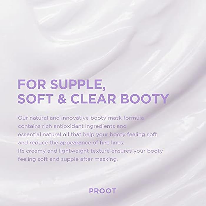 Proot Butt & Thigh Clarifying Wash Off Mask | Butt & Thigh Booty Mask | Lightweight Wash Off Type Butt Mask for Cellulite, Stretch Marks, Skin Detox, Ingrown Hairs | Skin Firming and Clearing Booty Mask Formula for Sensitive and All Skin Type | Formulated with Collagen, Rosemary Extract, Centella Asiatica, and Other Natural Ingredients | 100% Natural, Cruelty-free | 2.7 oz - Image 2