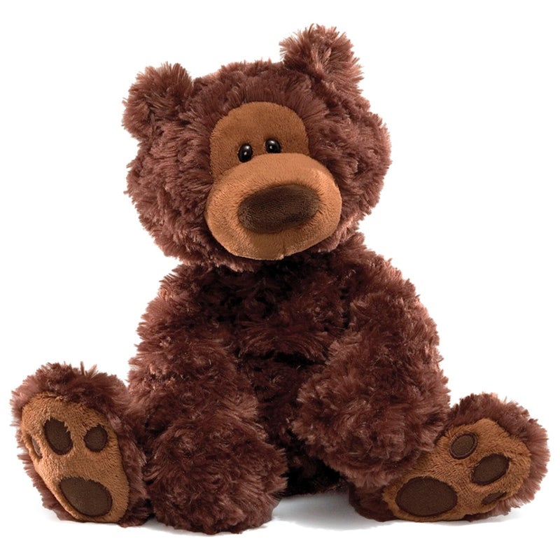 GUND Philbin Classic Teddy Bear, Premium Stuffed Animal for Ages 1 and Up, Chocolate Brown, 12â€ - Image 1