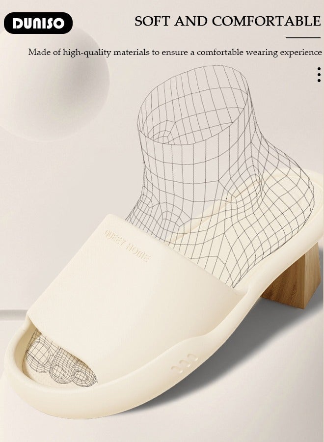 DUNISO Shower Shoes, Foldable Travel Slippers, Non Slip Shower Shoes, Soft Lightweight Hotel Slippers, Space Saving Business Trips Slippers for Bathroom, Hotel, Beach & Indoor - Image 5