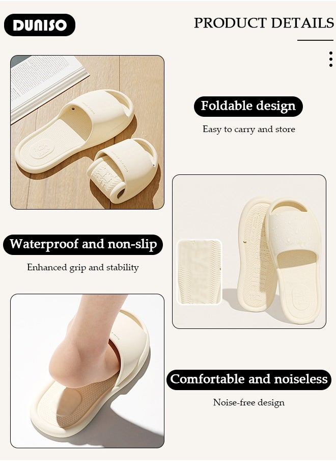 Shower Shoes, Foldable Travel Slippers, Non Slip Shower Shoes, Soft Lightweight Hotel Slippers, Space Saving Business Trips Slippers for Bathroom, Hotel, Beach & Indoor - pzsku/ZAFA52203255B440D4CBBZ/45/_/1732504203/43063ae0-80de-4c5c-8e3e-a386f3c0302b