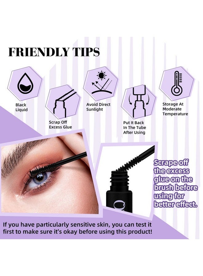 B&qaugen Lash Cluster Glue 10 ML LASH Bond White Long Retention Eyelash Glue for Personal DIY Eyelash Extension Waterproof Lash Bond Glue Mild High Adhesive Lash Glue for Beginners (Black,10ml) - Image 4
