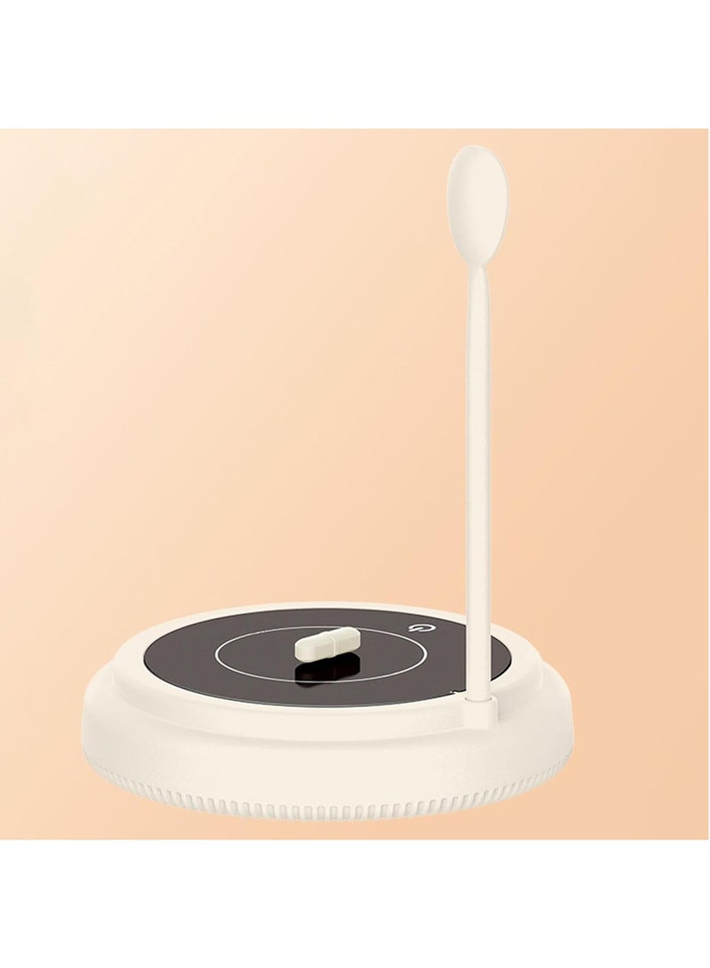 Magnetic Stirrer Mixer - Automatic Stir Plate With Stir Bar, Adjustable Speed Magnetic Mixer Stirrer | Dual Position Stir Plate, Stirrer Hot Plate For Beverages, Juices, Sauces (White)  - Image 2