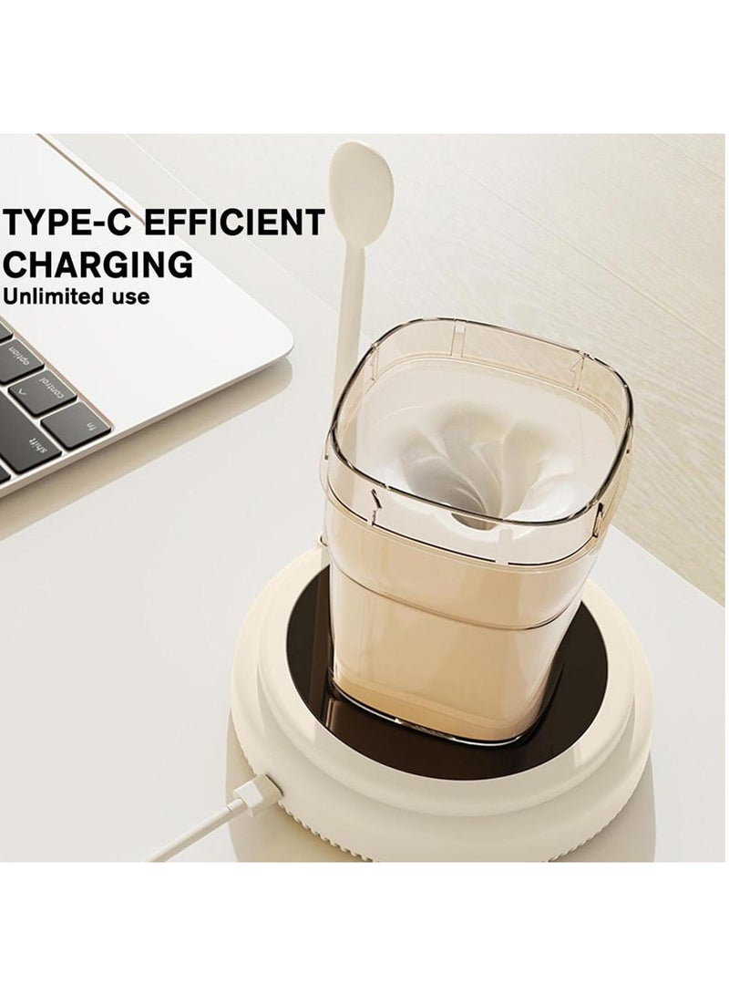 Magnetic Stirrer Mixer - Automatic Stir Plate With Stir Bar, Adjustable Speed Magnetic Mixer Stirrer | Dual Position Stir Plate, Stirrer Hot Plate For Beverages, Juices, Sauces (White)  - Image 1