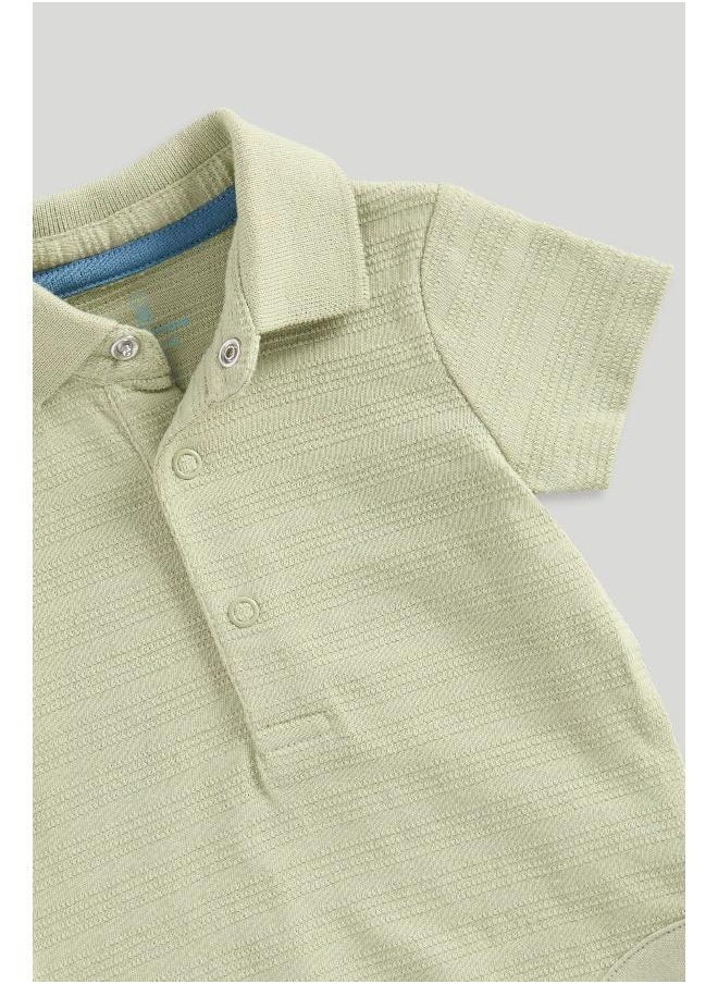 mothercare - Dungarees and Polo Bodysuit Set - Image 1