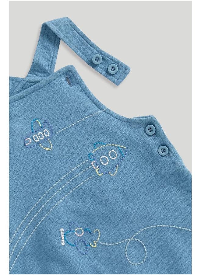 mothercare - Dungarees and Polo Bodysuit Set - Image 1