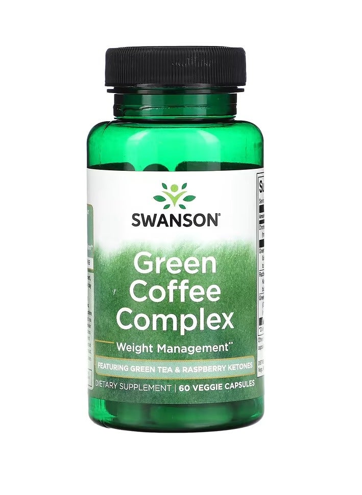 سوانسون مركب القهوة الخضراء 60 كبسولة نباتية