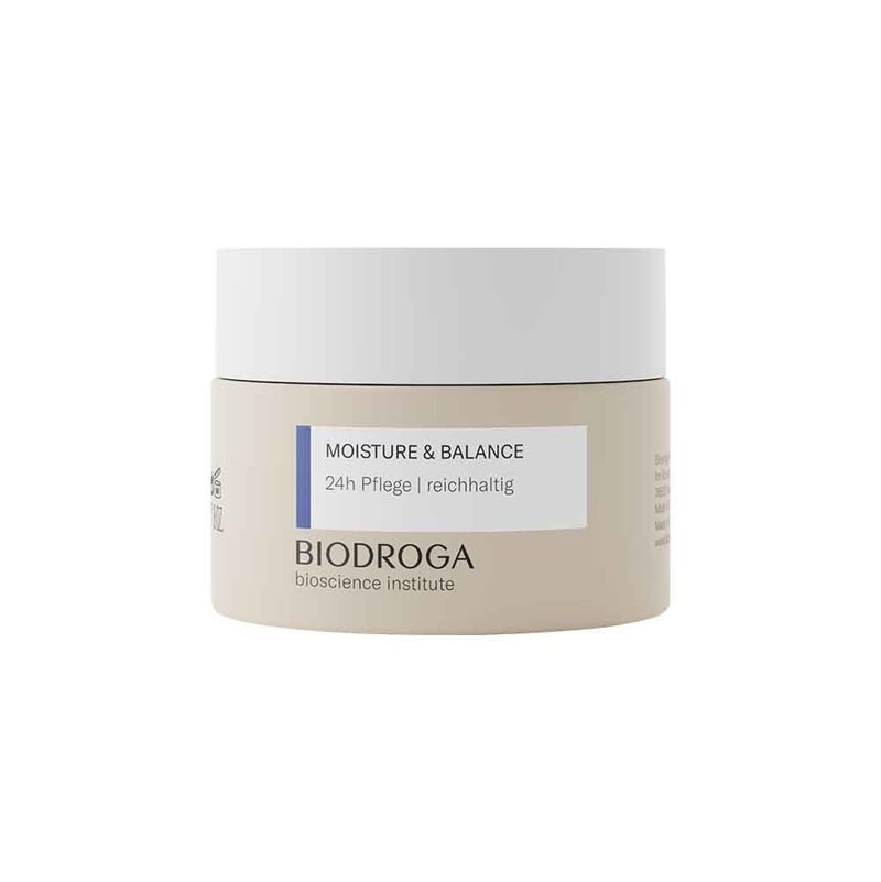 BIODROGA Moisture & Balance 24h Face Cream Rich 50ml - Moisturising Cream Facial Care Firming Day Care Night Care