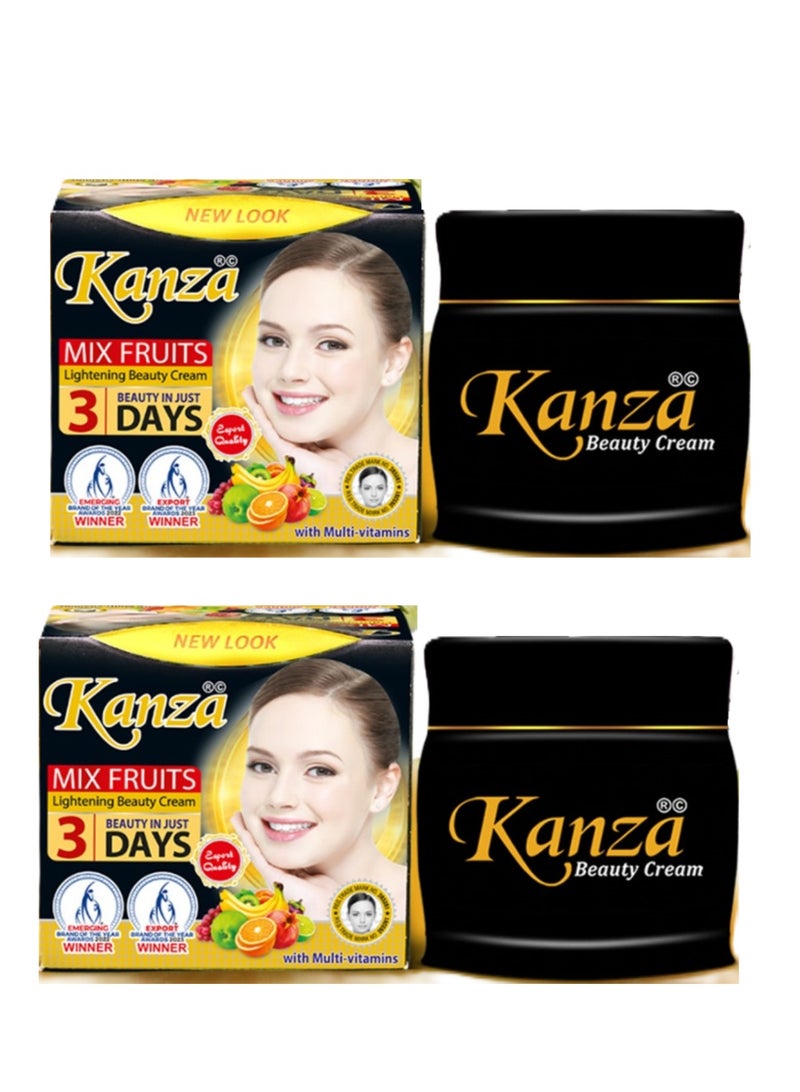 Beauty Cream for Skin Lightening With Mixed Fruits 50gm - Pack of 2