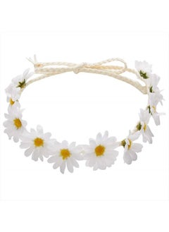 ZYOUNG 2 Pcs Fashion Flower Headband Sunflower Hair Wreath Festival Hair Band Bridal Headpiece  - Image 2