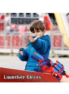 Excefore Launcher Gloves for Spiderman, Super Hero Web Shooter for Kids, Spider Shooter Toy, Spider-Man Launcher Gloves Educational Toys, Spider Launcher Wrist Toys Costume Cosplay Super Hero Toys Gift  - Image 2