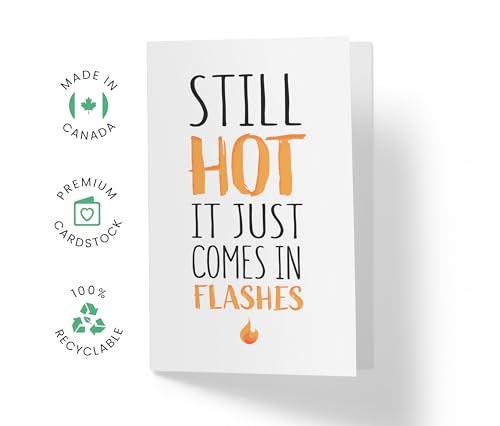 Karto Funny Birthday Card for Women - Large 5.5x8.5 inch Happy Birthday Cards for Mom Sister Wife Friend - 50th 60th 70th 80th - Hot Flashes - Image 2