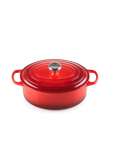 Le Creuset Signature Cerise Cast Iron 25cm Oval Casserole