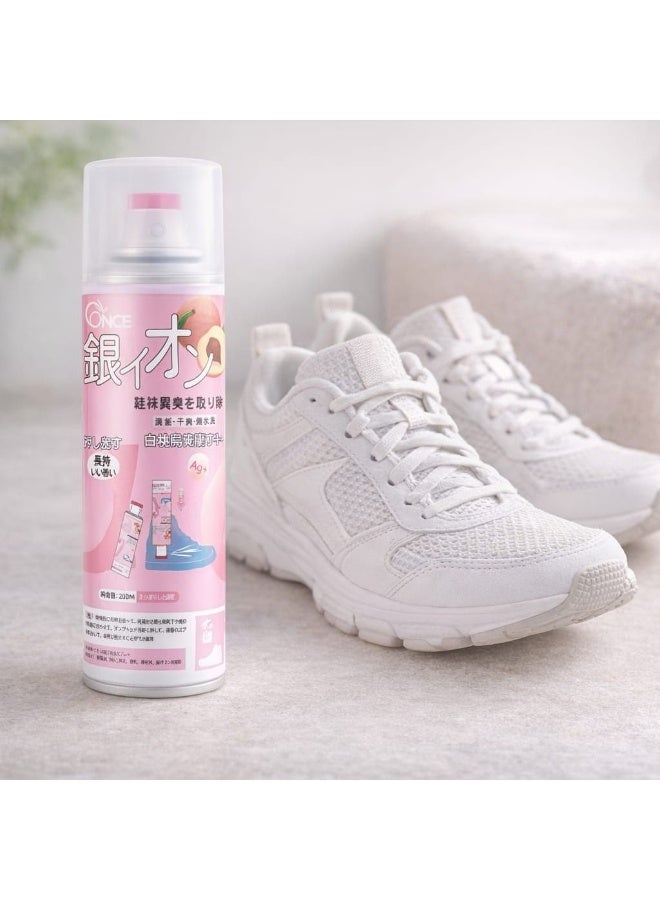 رذاذ مزيل العرق المضاد للبكتيريا مزيل لرائحة القدم، مزيل روائح الأحذية، رذاذ طبيعي مزيل للروائح الكريهة للأحذية، يزيل الروائح الكريهة وينعش مزيل العرق للأحذية، بخاخ للقدم  حجم 260ملي - Image 1