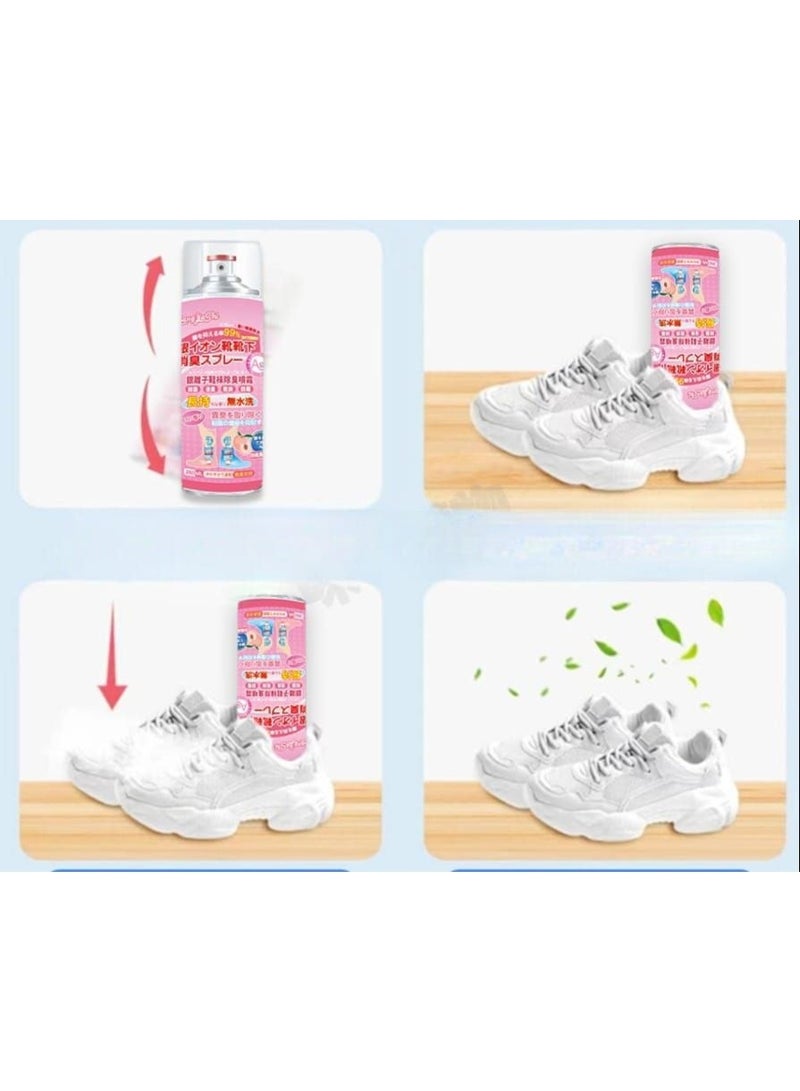 رذاذ مزيل العرق المضاد للبكتيريا مزيل لرائحة القدم، مزيل روائح الأحذية، رذاذ طبيعي مزيل للروائح الكريهة للأحذية، يزيل الروائح الكريهة وينعش مزيل العرق للأحذية، بخاخ للقدم  حجم 260ملي - Image 5