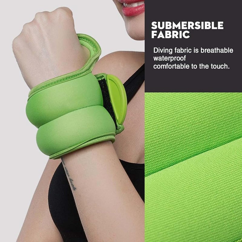 ALMEKAQUZ 2PCS Wrist Thumb Sandbags (0.5kgx2), Invisible Weight Bearing Sandbag, Hand Arm Wrist Weights with Adjustable Strap for Walking, Jogging, Gymnastics, Aerobics - Image 4