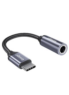 ESSAGER USB-C To USB 3.5mm Headphone Jack Adapter White  - Image 1